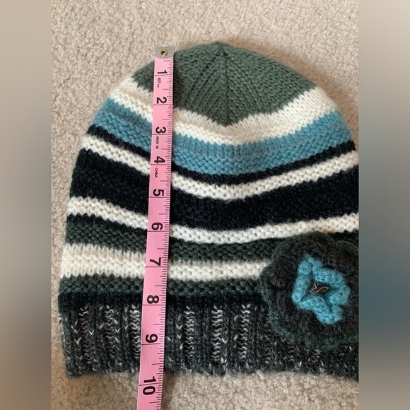 Prana Pasha Beanie Knit Hat Flower Women One Size - Picture 5 of 7